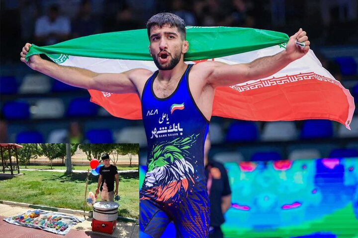 مدال نقره جهان بر گردن پیام احمدی
