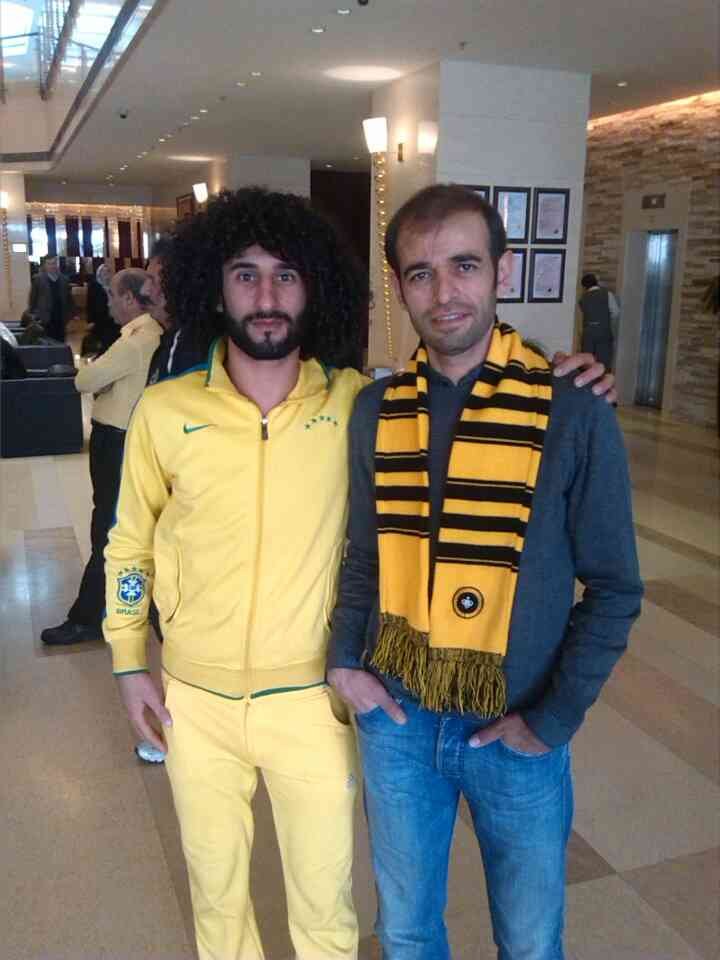 تصاویری از حسین با بازیکنان