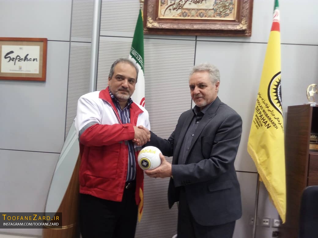 دیدار مدیر عامل هلال احمر اصفهان با مهندس تابش